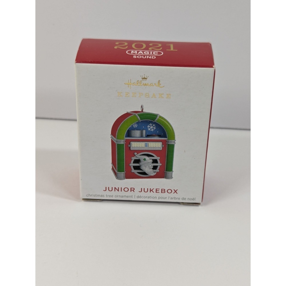 2021 Hallmark Miniature Ornaments "JUNIOR JUKEBOX" Magic Sound